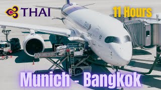 THAI AIRWAYS | Airbus A350-900 | Munich (MUC) 🇩🇪 to Bangkok (BBK) 🇹🇭 | Trip Report