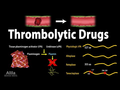 Pharmacology: Thrombolytic (Fibrinolytic) Drugs, Animation