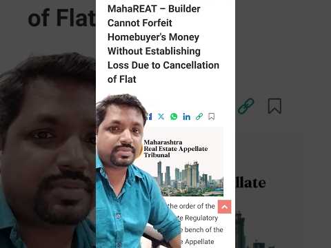 MahaREAT on Cancellation of flat