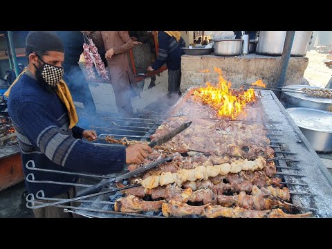 Most famous street food in Afghanistan | Special Seekh Kabab Street food
