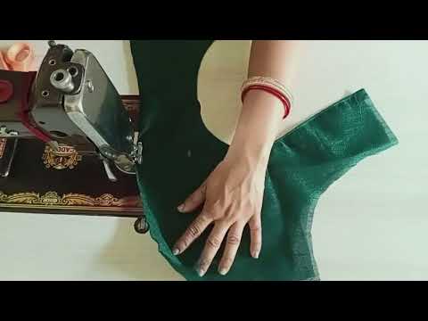 Blouse Design cutting || सादा ब्लाउस Cutting And Stitching || Blouse Back Neck sada