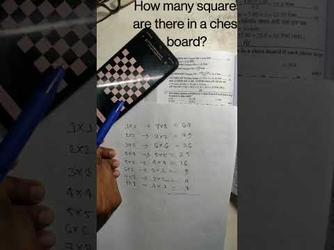 How many squares are there in a chess board? #bank #iba