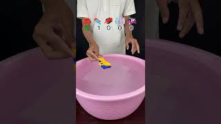 How much paper does it take to make the object float #experiment #asmr