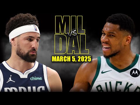 Milwaukee Bucks vs Dallas Mavericks Full Game Highlights - March 5, 2025 | NBA Regular Season