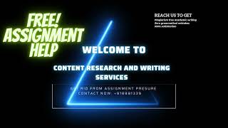 FREE Assignment help service