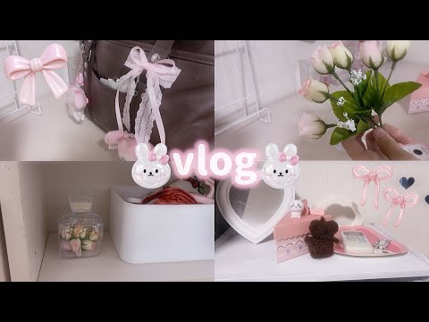 放課後vlog🎀セリア購入品で姫部屋つくってみた💗