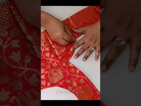 Beautiful blouse back neck design #shors #shortvideo