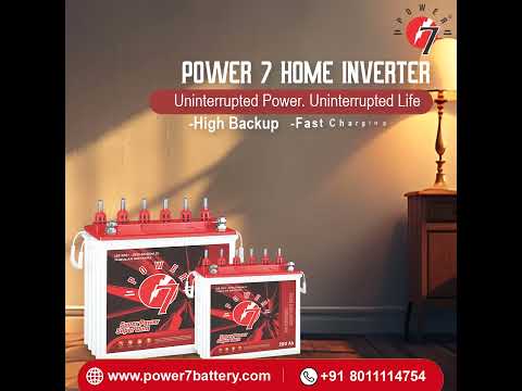 Bijli gayi? Kaam ruk gaya? Ab bas Power 7 inverter battery se le aaye uninterrupted power! ⚡🔋