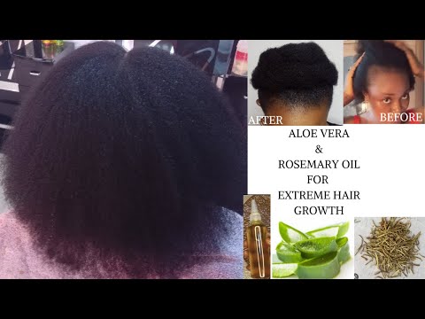 ALOE VERA AND ROSEMARY OIL FOR EXTREME HAIR GROWTH