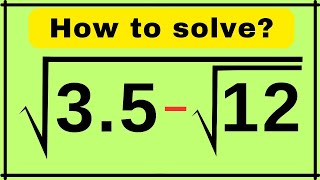 🧠 "Square Root Simplification Problem That Will Blow Your Mind!"