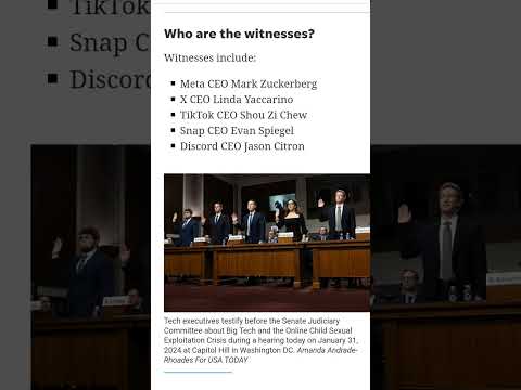 Meta & Tech Giants grilled over Online Child Safety by US Senate#childsafety  #ussenate#onlinesafety