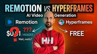 Remotion vs HyperFrames | Without Coding Skills!
