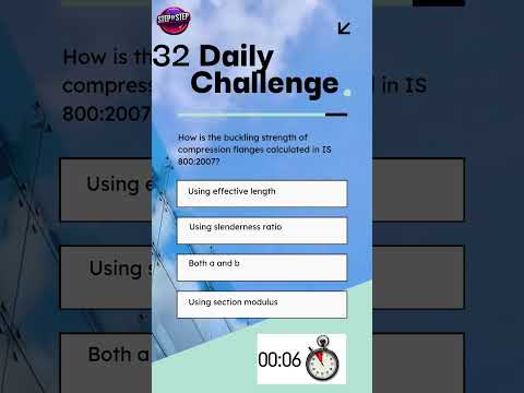 Quiz-32. Can You Answer This IS800 #steelstructure  #quiz ? #shorts #ytshorts #yotubeshorts