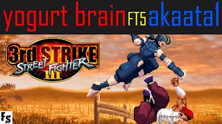 Street Fighter III: Third Strike - yogurt brain [Ibuki] vs akaata1 [Yang] (Fightcade FT5)