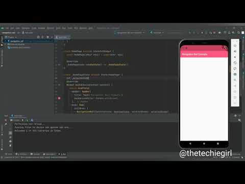 NAVIGATION RAIL IN FLUTTER || FLUTTER TUTORIAL || FLUTTER || THE TECHIE GIRL #FLUTTER