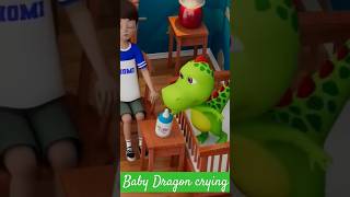 Baby 🦕 crying for drink milk#viralshort #viraldragon #billionviews #funny #trikshorts