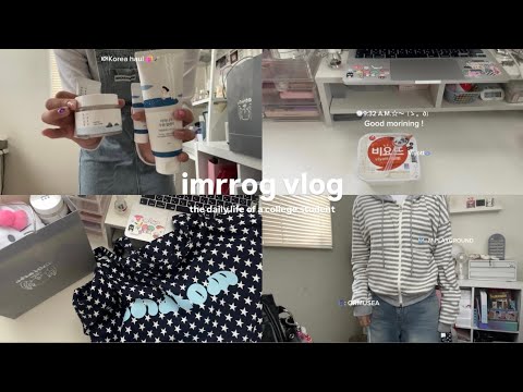 VLOG:大学生の日常🪽韓国で買ってきたもの紹介☆、久しぶりのdecoration🌀❣️