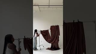 Photography Fabric Backdrop Setup