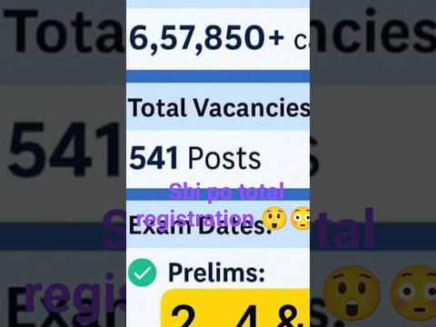sbi po total registration 😲😳 #cover #music #mashup #remix #banker