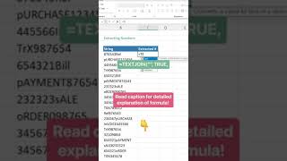 EXTRACT numbers from text in Microsoft Excel like this:
