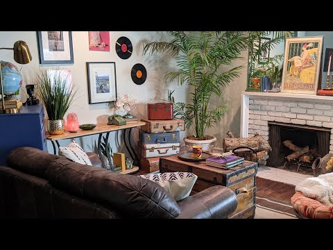 Decorate With Me/Eclectic Boho Living Room