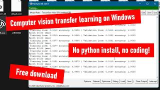 No-Code Computer Vision Transfer Learning on Windows with RevEyes ML