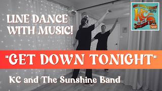 BEGINNER LINE DANCE (Demo) 🕺 "Get Down Tonight" - KC and The Sunshine Band 🕺 Easy Line Dancing!