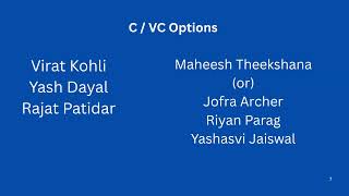 RR vs RCB Dream11 Prediction | Rajasthan Royals vs Royal Challengers Bengaluru | IPL 2025 28th Match