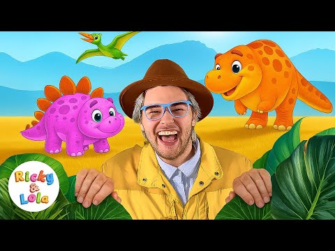 I MET A REAL DINOSAUR! 🦕🦖 | Learn & Sing about Dinosaurs with Ricky! | Fun Songs for Kids