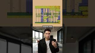 The secret world of computer chip art 🤯 #trendingshorts #technology #electronics #computer