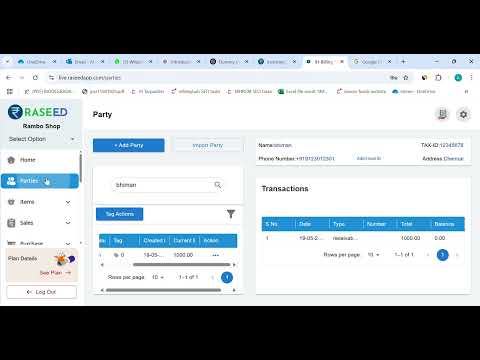 Free Billling Software for Small Business - How to add customers and vendors details in Raseed.