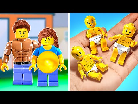 LEGO Is Pregnant With Tiny Lego Babies 😍 *From Birth To Death Of Lego Man*