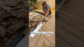Cutting Angles in composite decking #decking #construction #carpentry #carpenter #deck #building#fyp