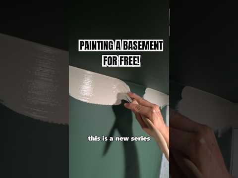 How I painted this basement for free! "Part Uno" #alecpaints #painting #satisfying #diy