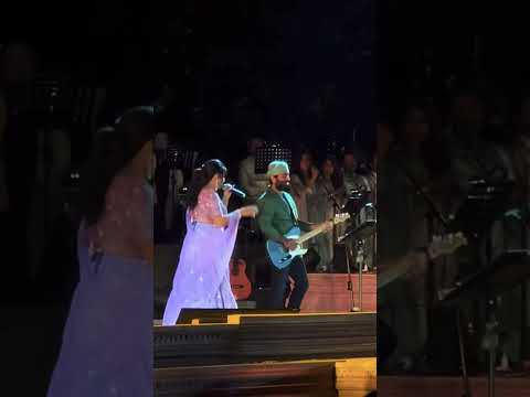 #arijitsingh collabs #shreyaghoshal live performance in #radhikamerchant #anantambani #prewedding