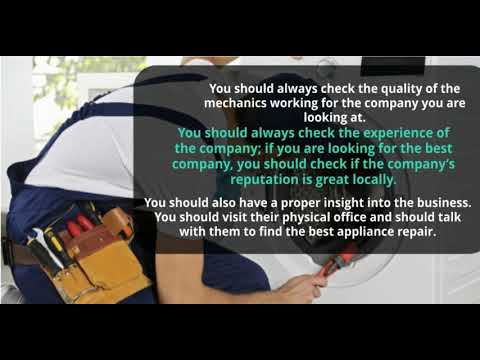 How to find the best appliance repairs Gold Coast