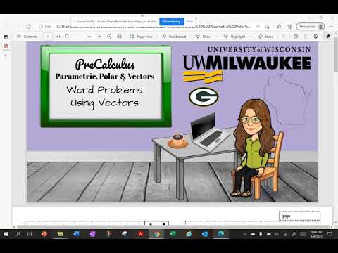 Word Problems Using Vectors