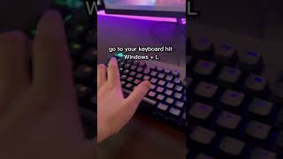 Useful PC tip 3: How to quickly lock PC #pctricks #tech #techhelp #techtips