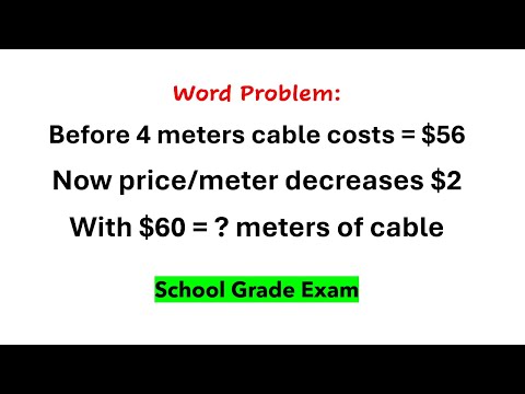 School Students Word Problem for Grade Exam and other School Tests