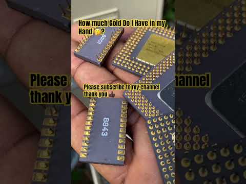 I Found Gold in Computer Processor#goldmining #goldextraction #goldrecovery #manofgod