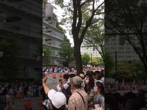京都橘高校吹奏楽部博多どんたく到着点付近