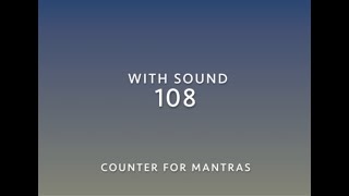 108 mantra counter with sound of bell