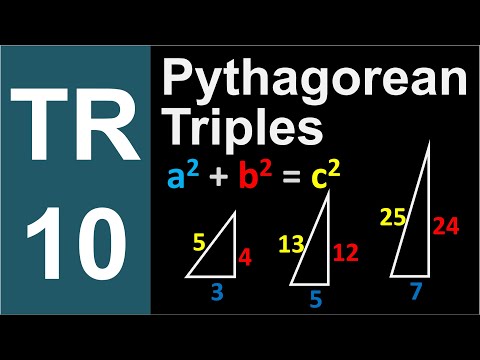 TR 10: Pythagorean Triples (Trigonometry series by Dennis F. Davis)