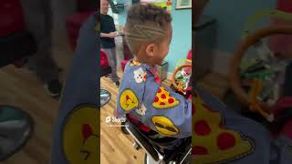He gives his haircut a THUMBS UP! – Pigtails & Crewcuts  Haircuts for Kids – Buckead & Smyrna