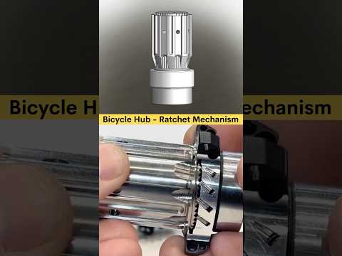 Bicycle Hub - Ratchet & Pawl Mechanism | Mechanical Principle ✅ #bicycle #cad #auto #bike #3dcad