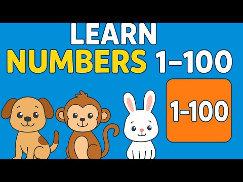 Learn Numbers 1 to 100 with Animals 🐶🦁🐰 | Fun Counting Game for Kids & Toddlers