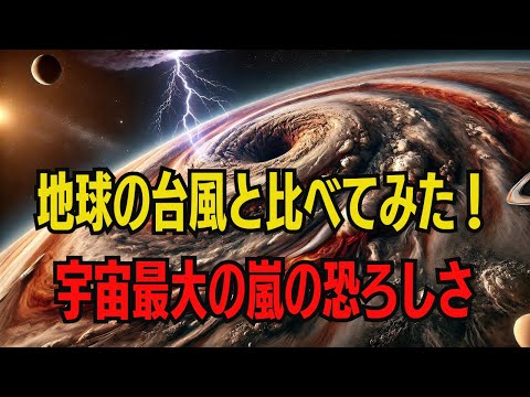 地球の台風と比べてみた！宇宙最大の嵐の恐ろしさ