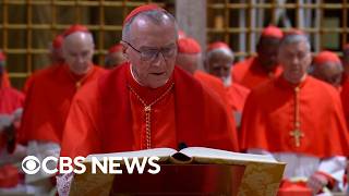 Watch: Day 1 of papal conclave, from procession into Sistine Chapel to black smoke