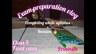 Studying 6 hours+ | exam preparation | Study vlog class 9 |
