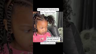 Protective Hairstyles for Type 4 Hair #tresstoimpress #rubberbandstyles #protectivestyles #howto